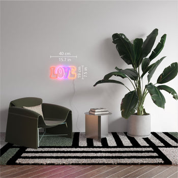 LOVE, LED neon sign - YELLOWPOP UK