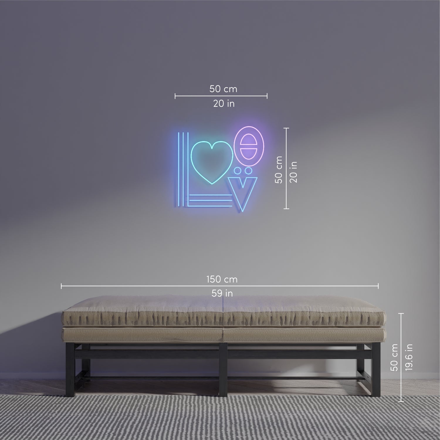 Love, LED neon sign by Jonathan Adler - YELLOWPOP UK