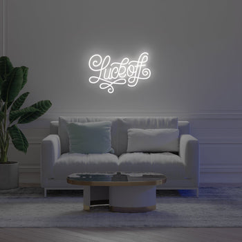 Luck Off by Joanna Behar - LED Neon Sign - YELLOWPOP UK