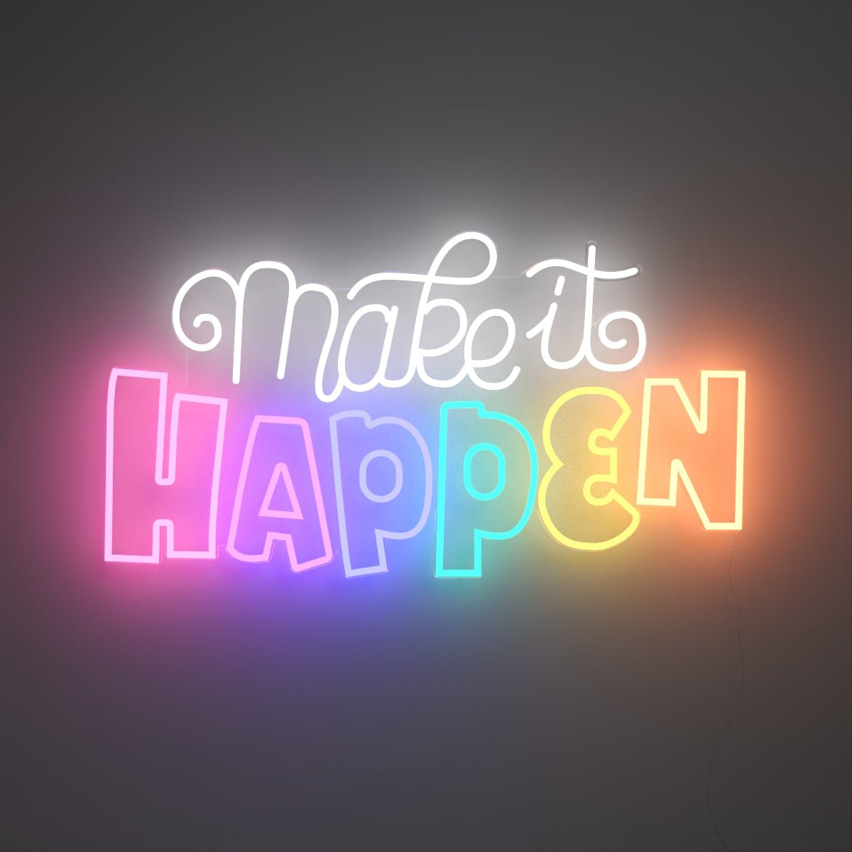 Make it happen by Joanna Behar - LED Neon Sign - YELLOWPOP UK