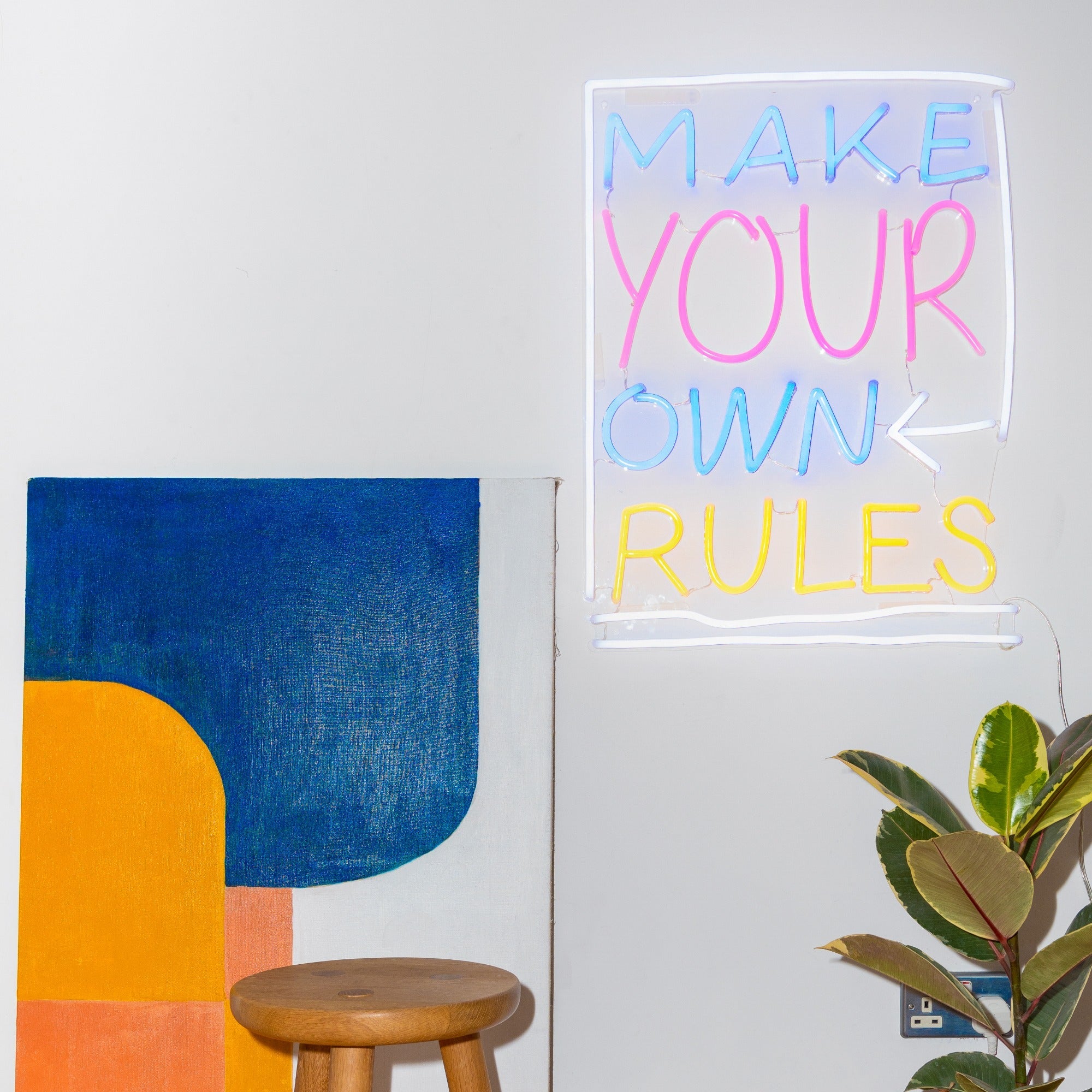 Make your Own Rules, LED neon sign - YELLOWPOP UK