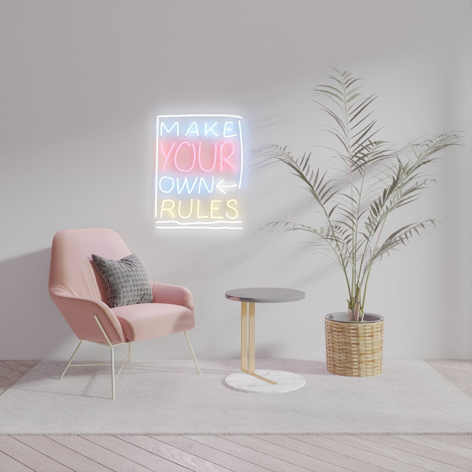 Make your Own Rules, LED neon sign - YELLOWPOP UK