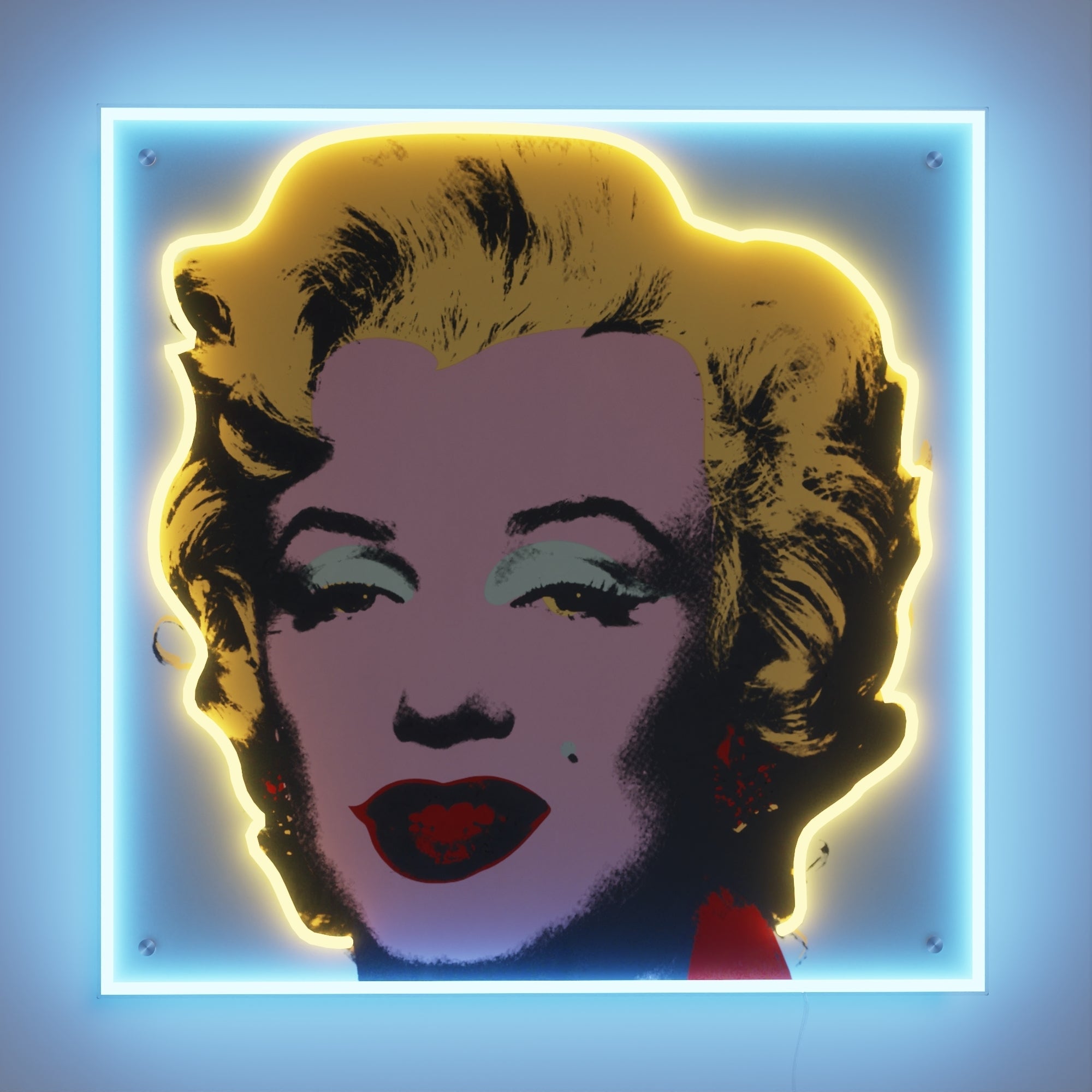 Marilyn Monroe Large by Andy Warhol - LED neon sign