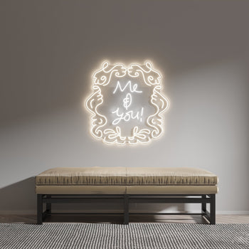Me & You by Girl Knew York - LED neon sign - YELLOWPOP UK
