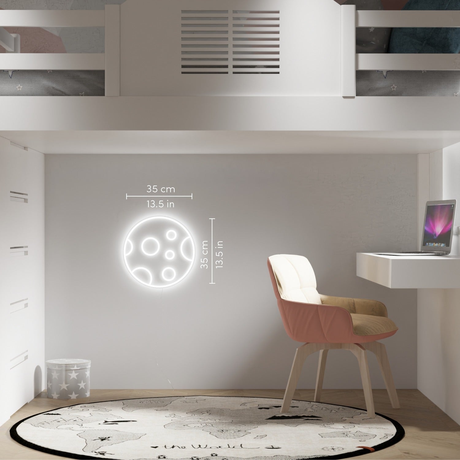 Moon - LED neon sign - YELLOWPOP UK