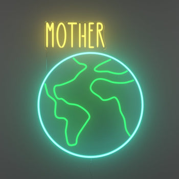 Mother Earth by Kelly Dabbah - LED Neon Sign - YELLOWPOP UK