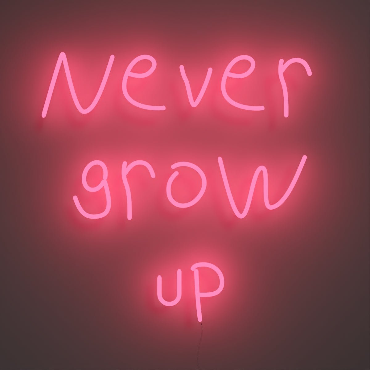 Never grow up - LED neon sign - YELLOWPOP UK