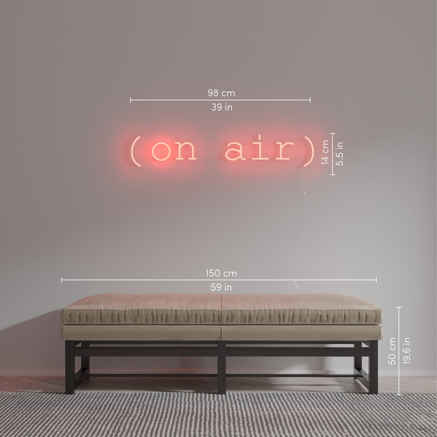 On air - LED neon sign - YELLOWPOP UK