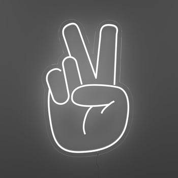 Peace Hand - LED neon sign - YELLOWPOP UK
