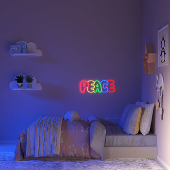 PEACE - LED neon sign - YELLOWPOP UK