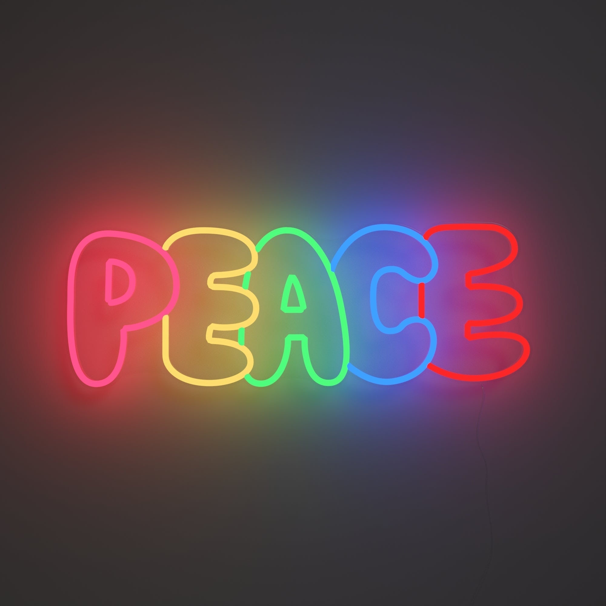 PEACE - LED neon sign - YELLOWPOP UK