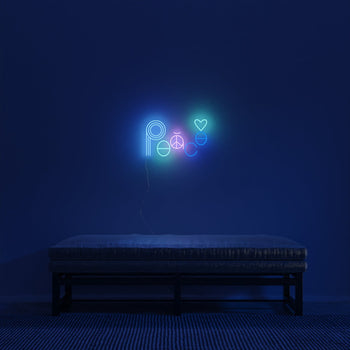 Peace, LED neon sign by Jonathan Adler - YELLOWPOP UK