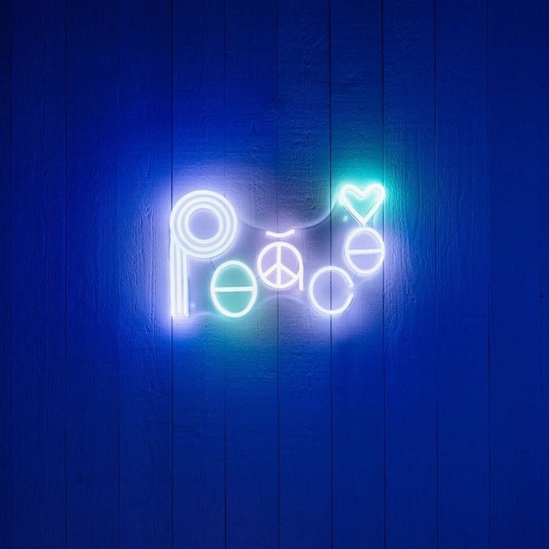 Peace, LED neon sign by Jonathan Adler - YELLOWPOP UK