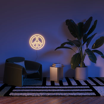 Peace & Love, LED neon sign - YELLOWPOP UK