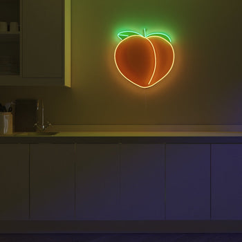 Peachy - LED neon sign - YELLOWPOP UK