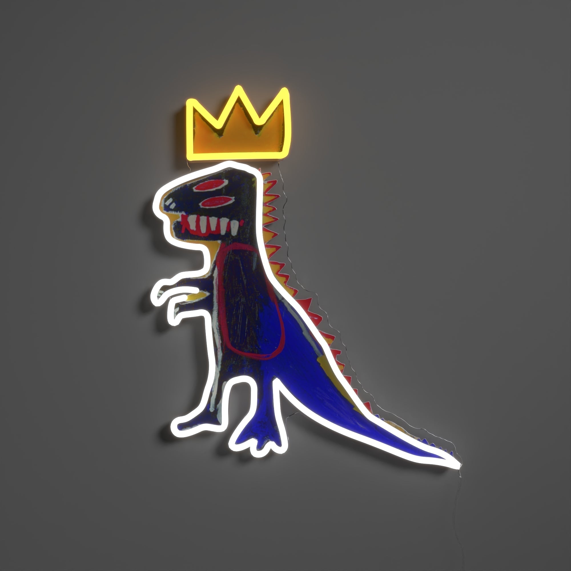 PEZ Dispenser YP x Jean Michel Basquiat, LED neon sign - YELLOWPOP UK