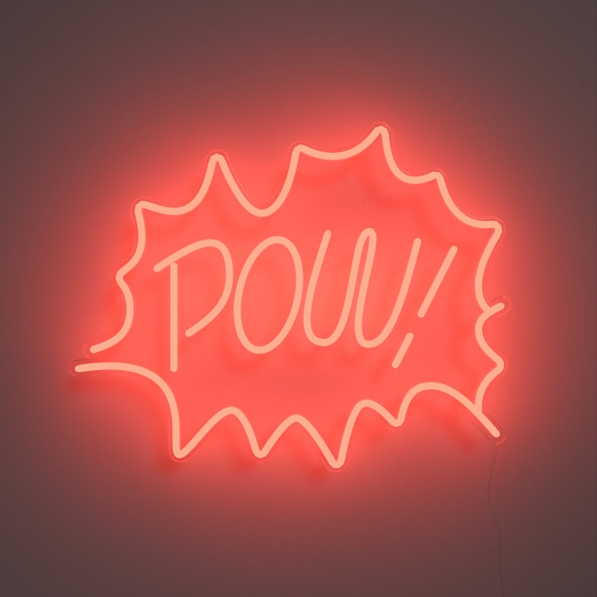 POW - LED neon sign - YELLOWPOP UK