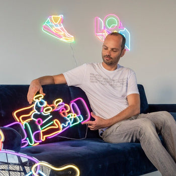 Racer by Yoni Alter, LED neon sign - YELLOWPOP UK