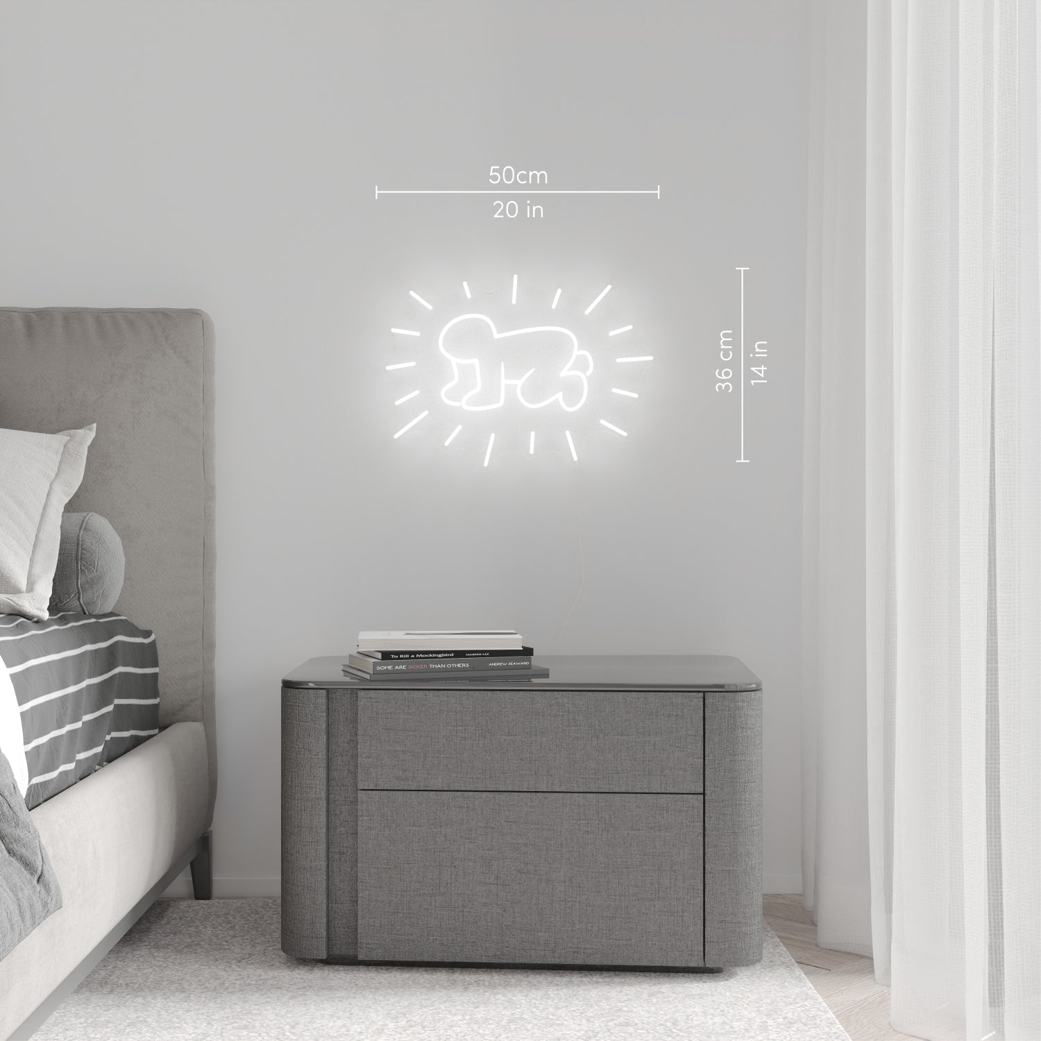 Radiant Baby, YP x Keith Haring, LED neon sign - YELLOWPOP UK