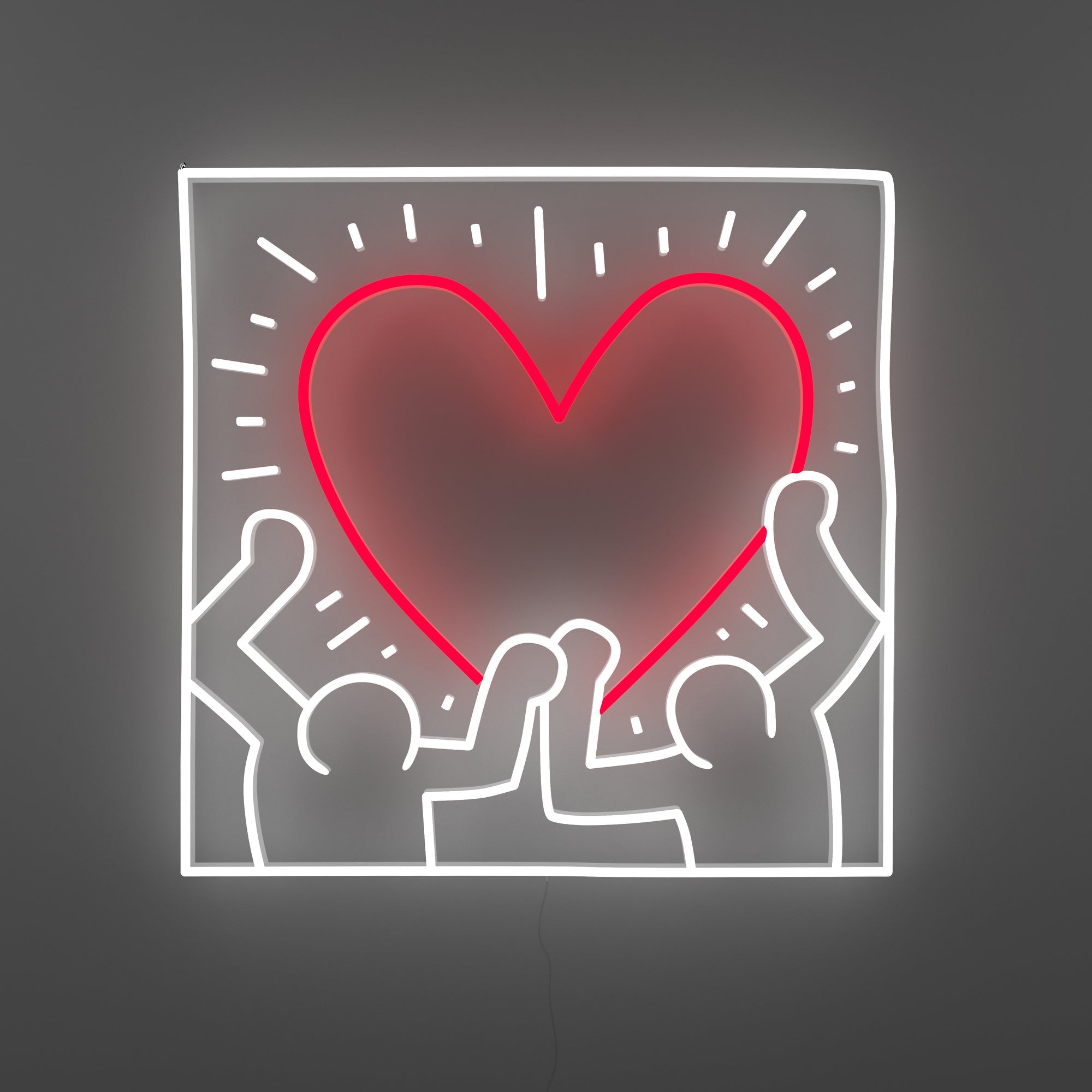 Radiant Heart, YP x Keith Haring, LED neon sign - YELLOWPOP UK