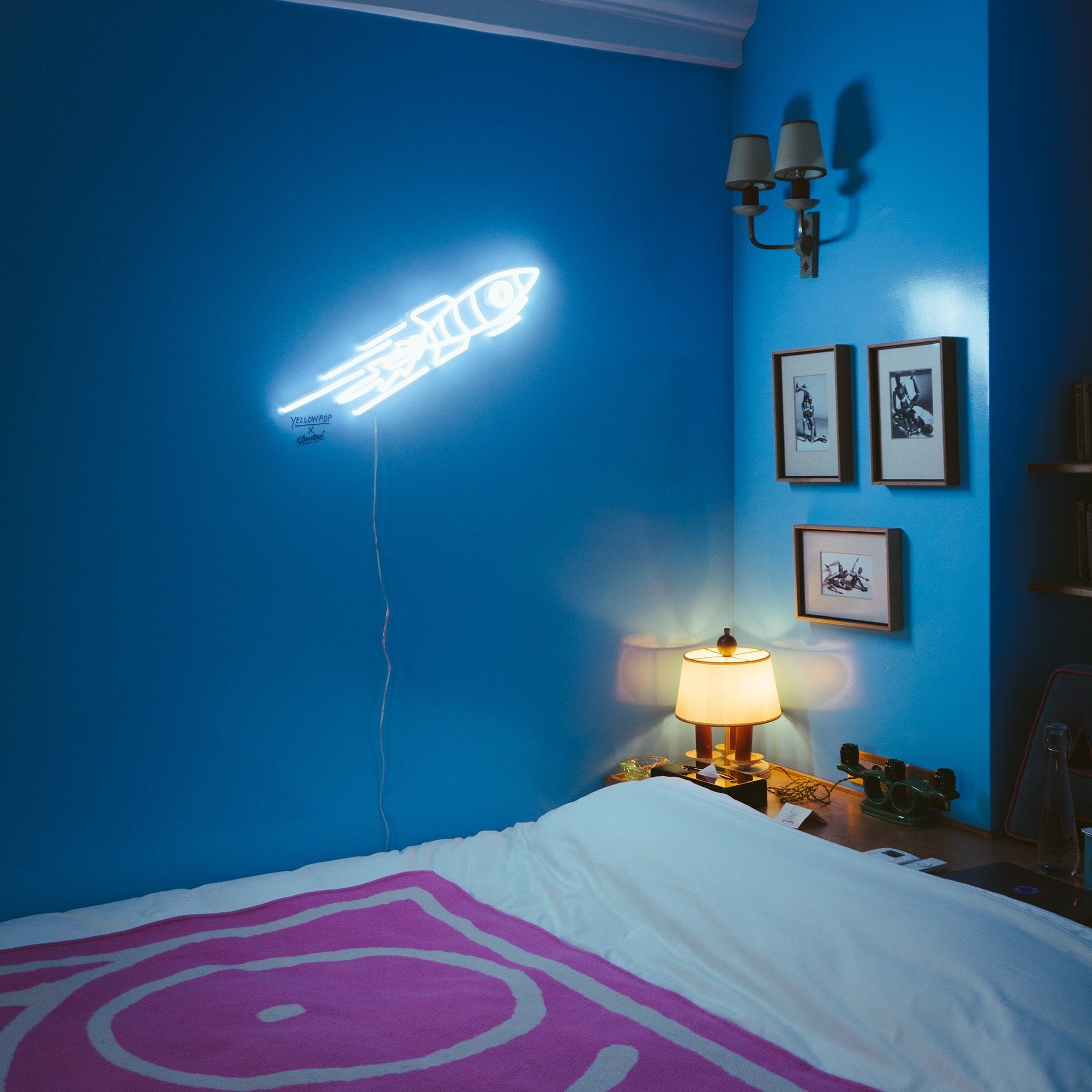 Rocket - LED neon sign by André Saraiva - YELLOWPOP UK