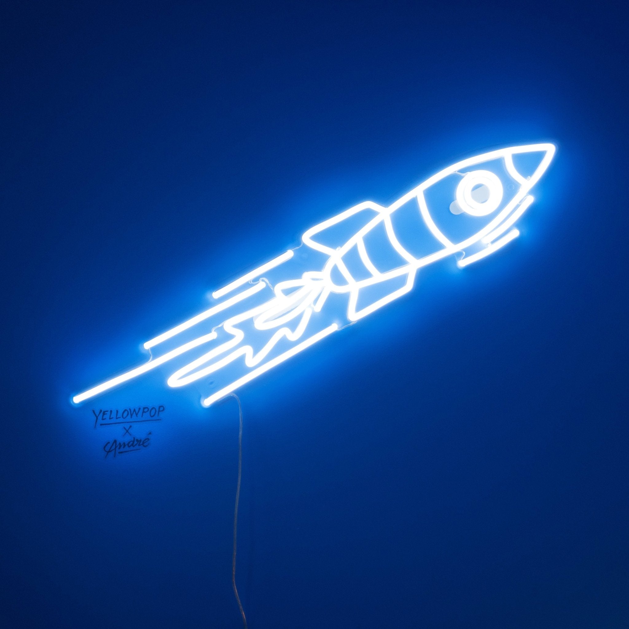 Rocket - LED neon sign by André Saraiva - YELLOWPOP UK