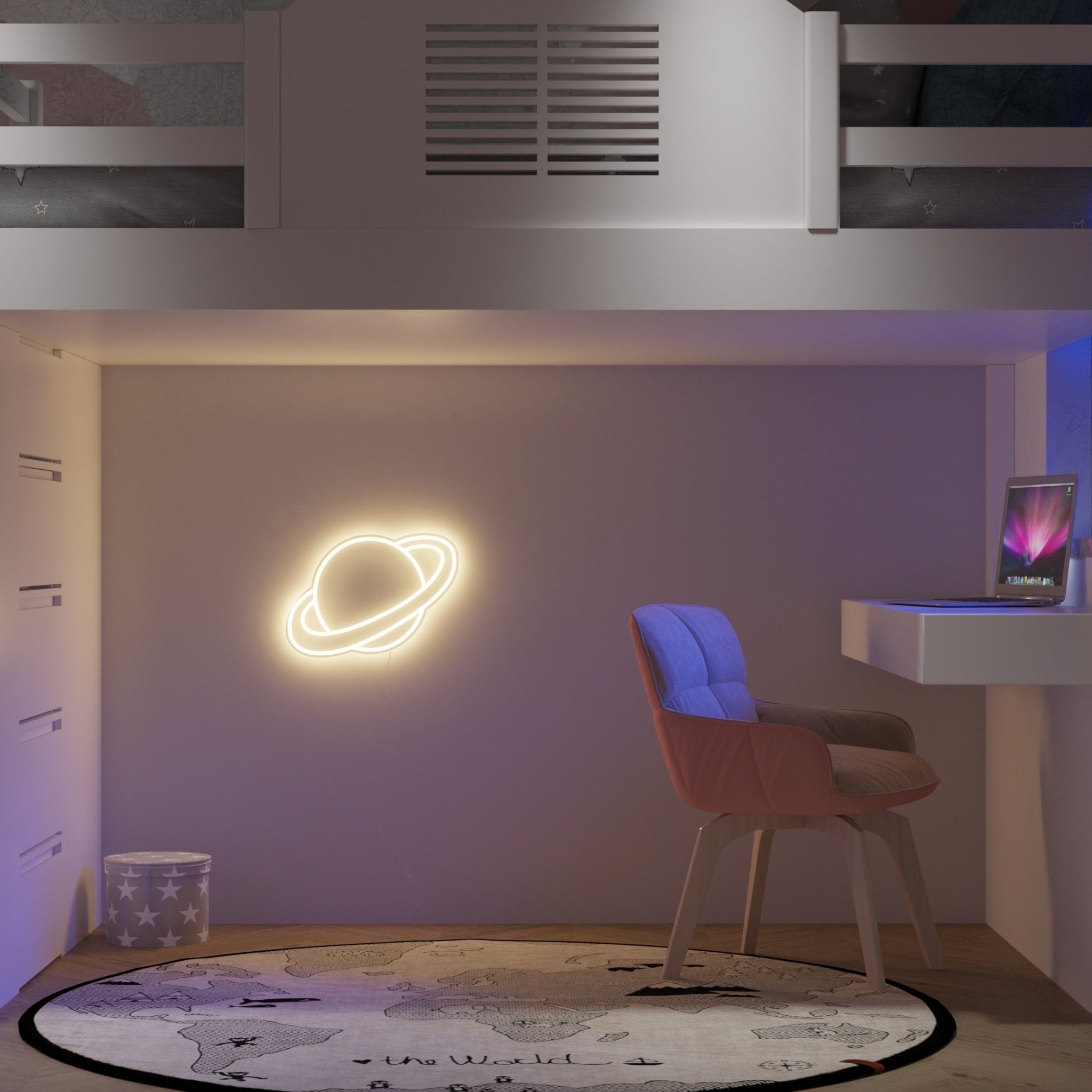 Saturn - LED neon sign - YELLOWPOP UK
