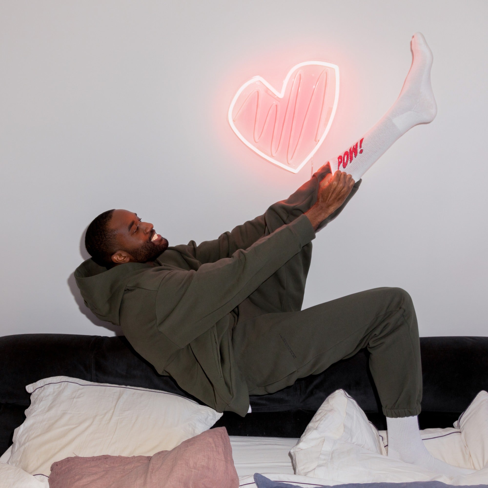 Scribble Heart, LED neon sign - YELLOWPOP UK