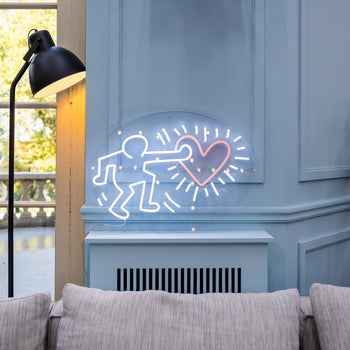 Send Love, YP x Keith Haring, LED neon sign - YELLOWPOP UK
