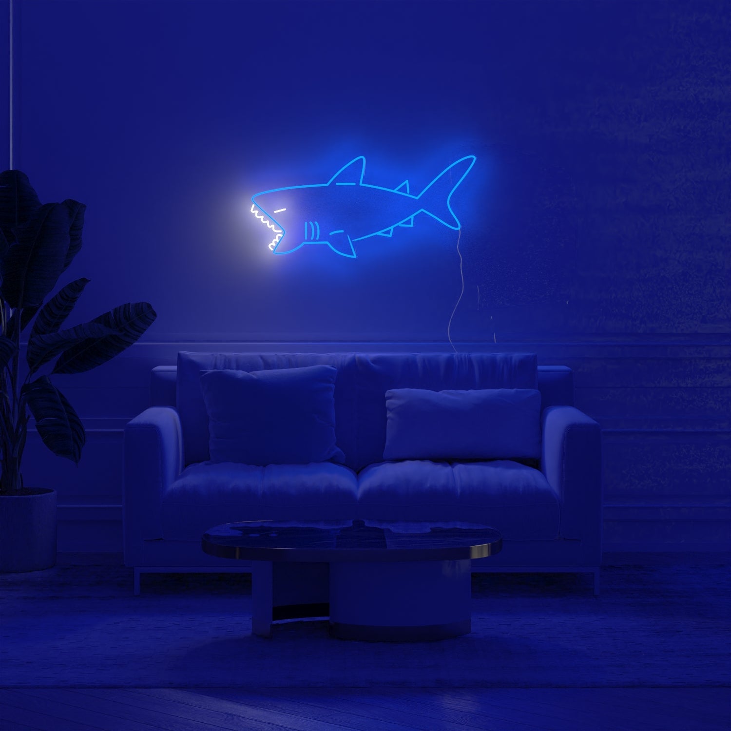 Shark - LED neon sign - YELLOWPOP UK