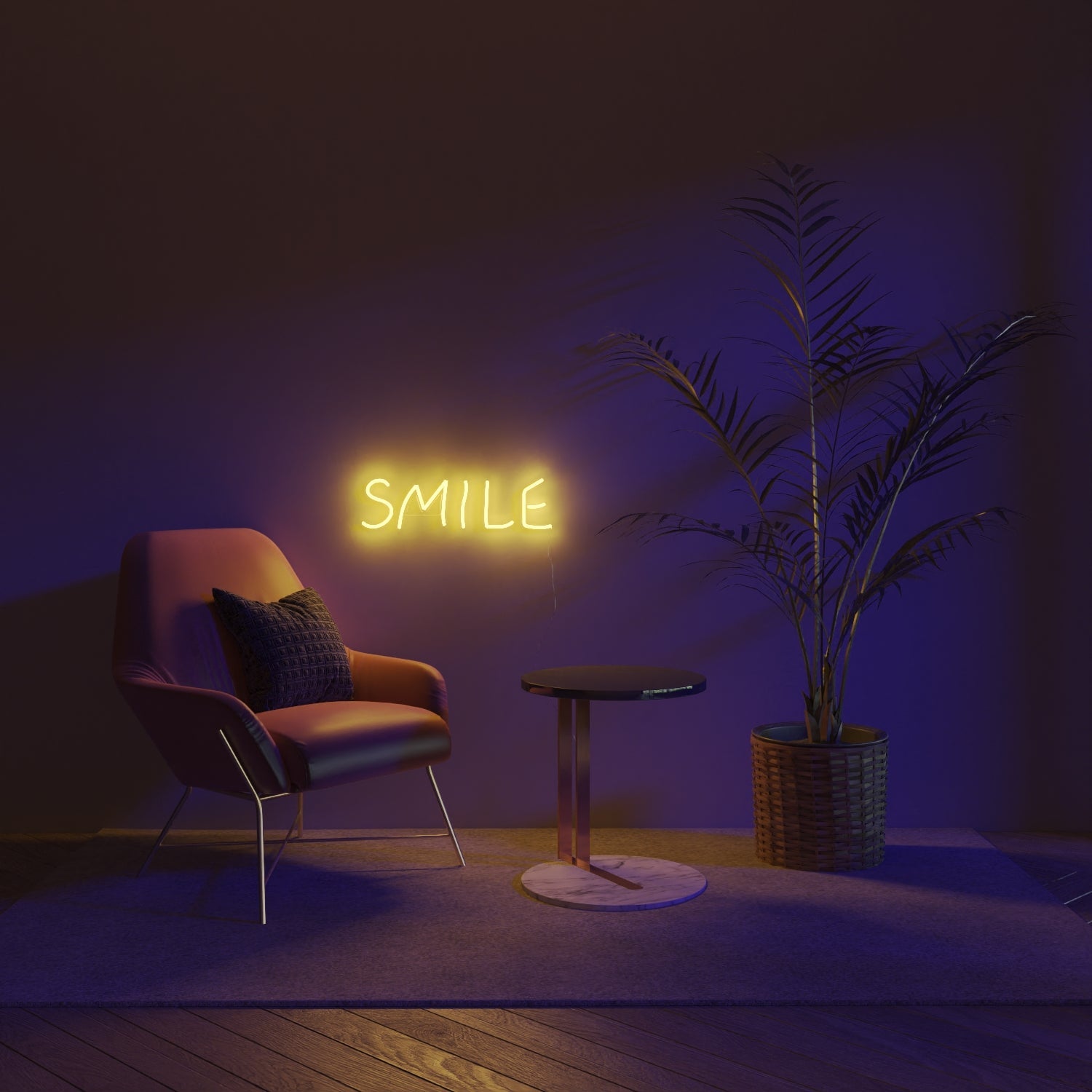 Smile, LED neon sign - YELLOWPOP UK
