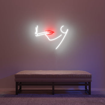 Smoking by Clara Bergel - LED Neon Sign - YELLOWPOP UK