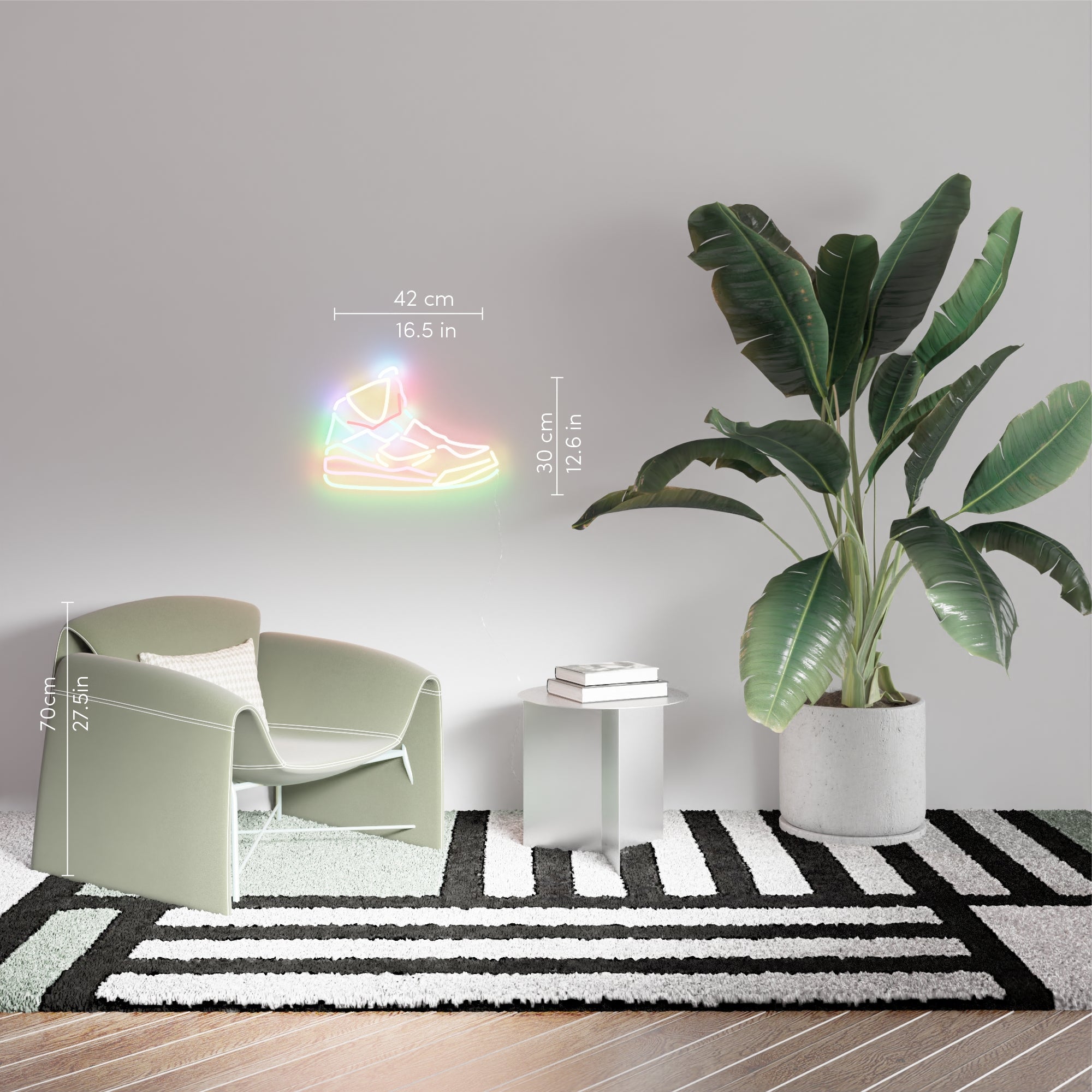 Sneaker by Yoni Alter, LED neon sign - YELLOWPOP UK