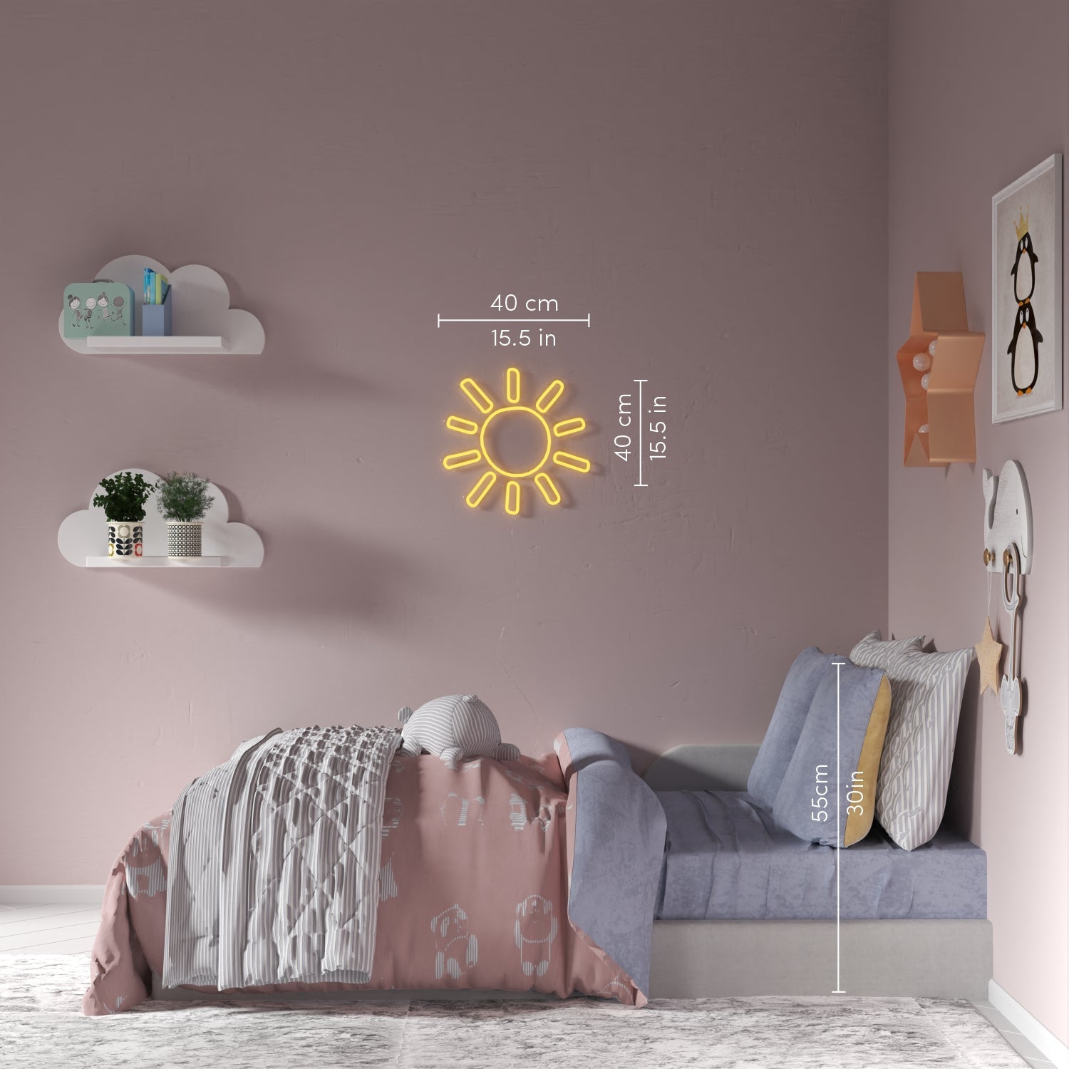 Solar Burst - LED neon sign - YELLOWPOP UK