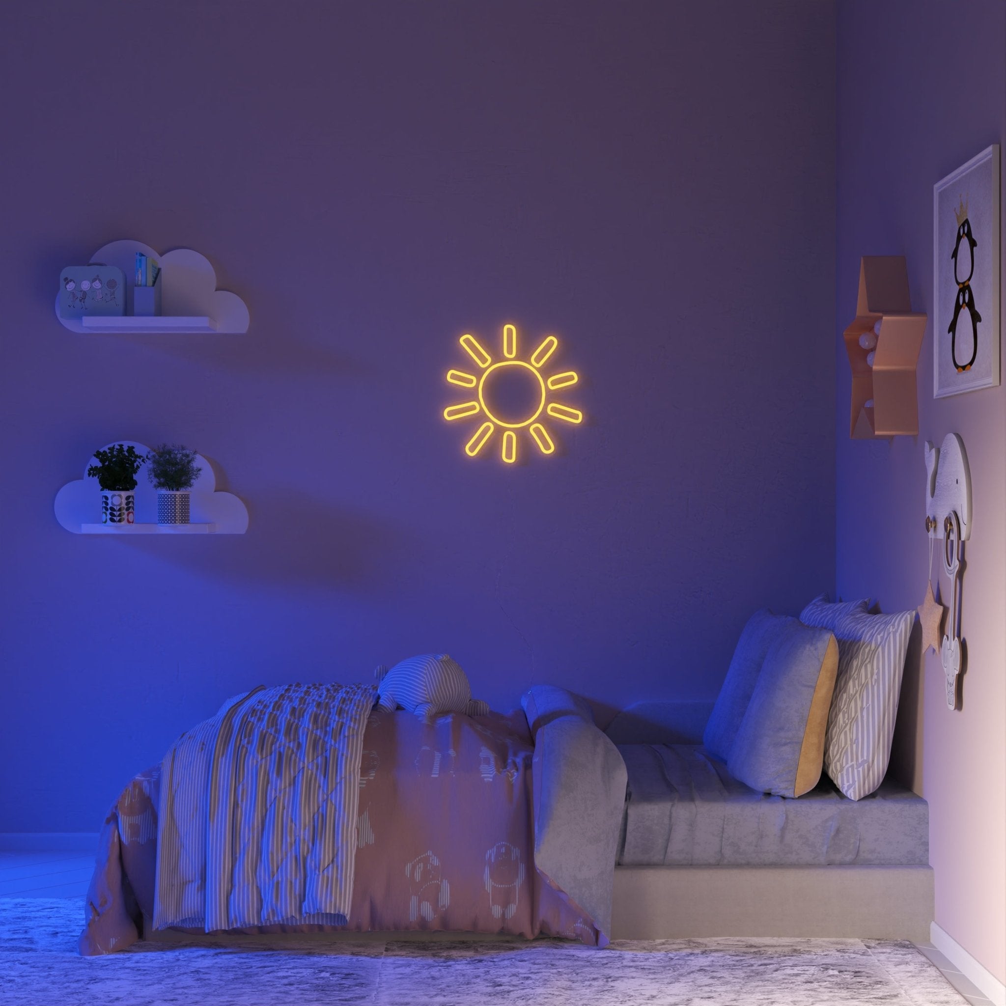 Solar Burst - LED neon sign - YELLOWPOP UK