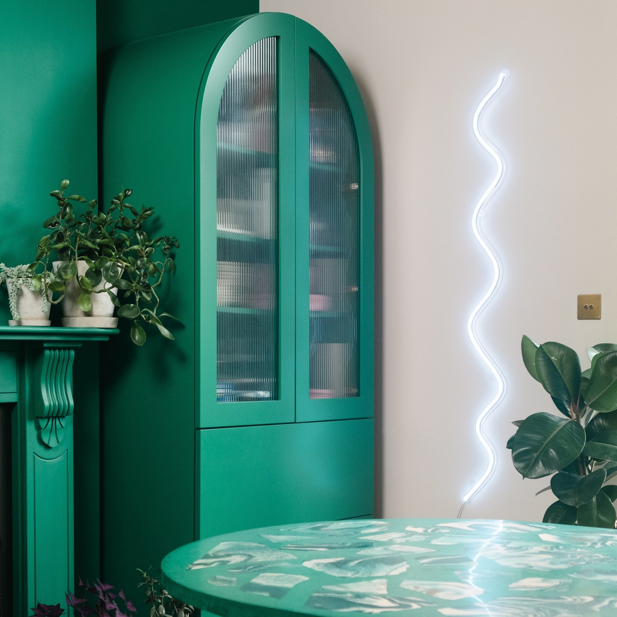 Squiggle by 2LG - LED neon sign - YELLOWPOP UK