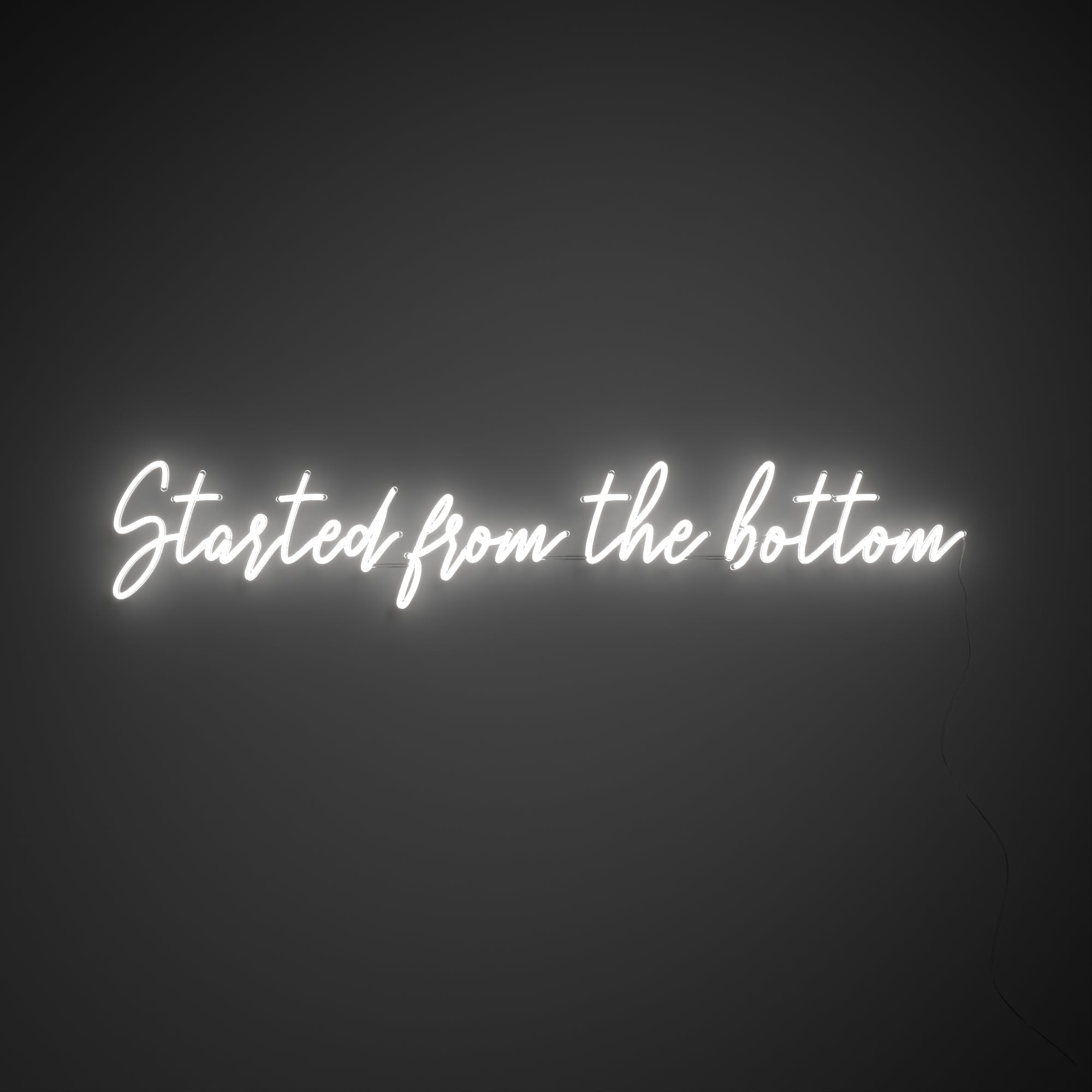 Started from the bottom - LED neon sign - YELLOWPOP UK