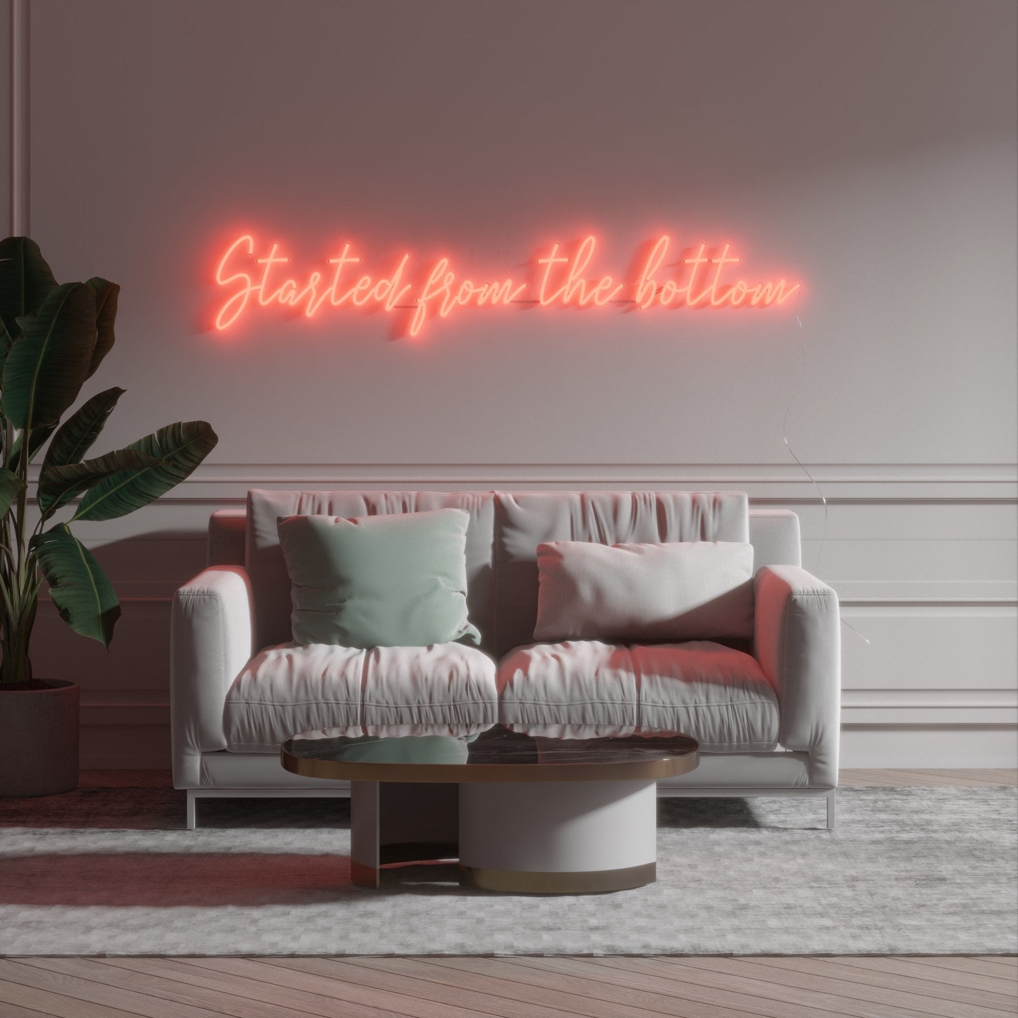 Started from the bottom - LED neon sign - YELLOWPOP UK