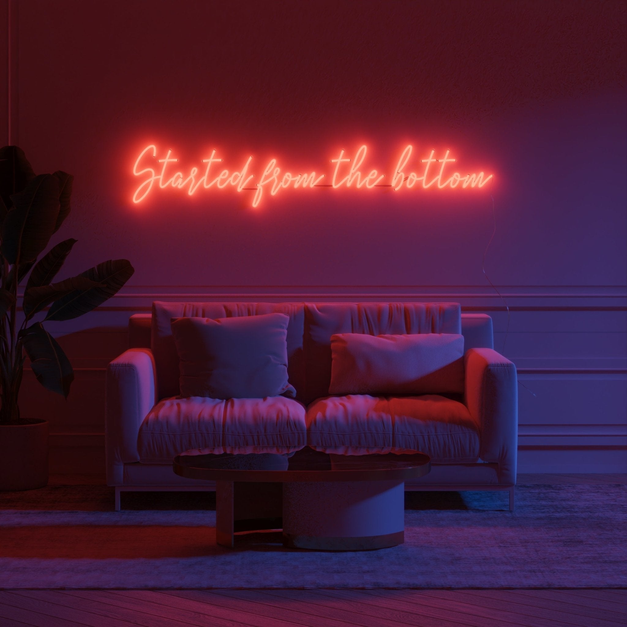 Started from the bottom - LED neon sign - YELLOWPOP UK