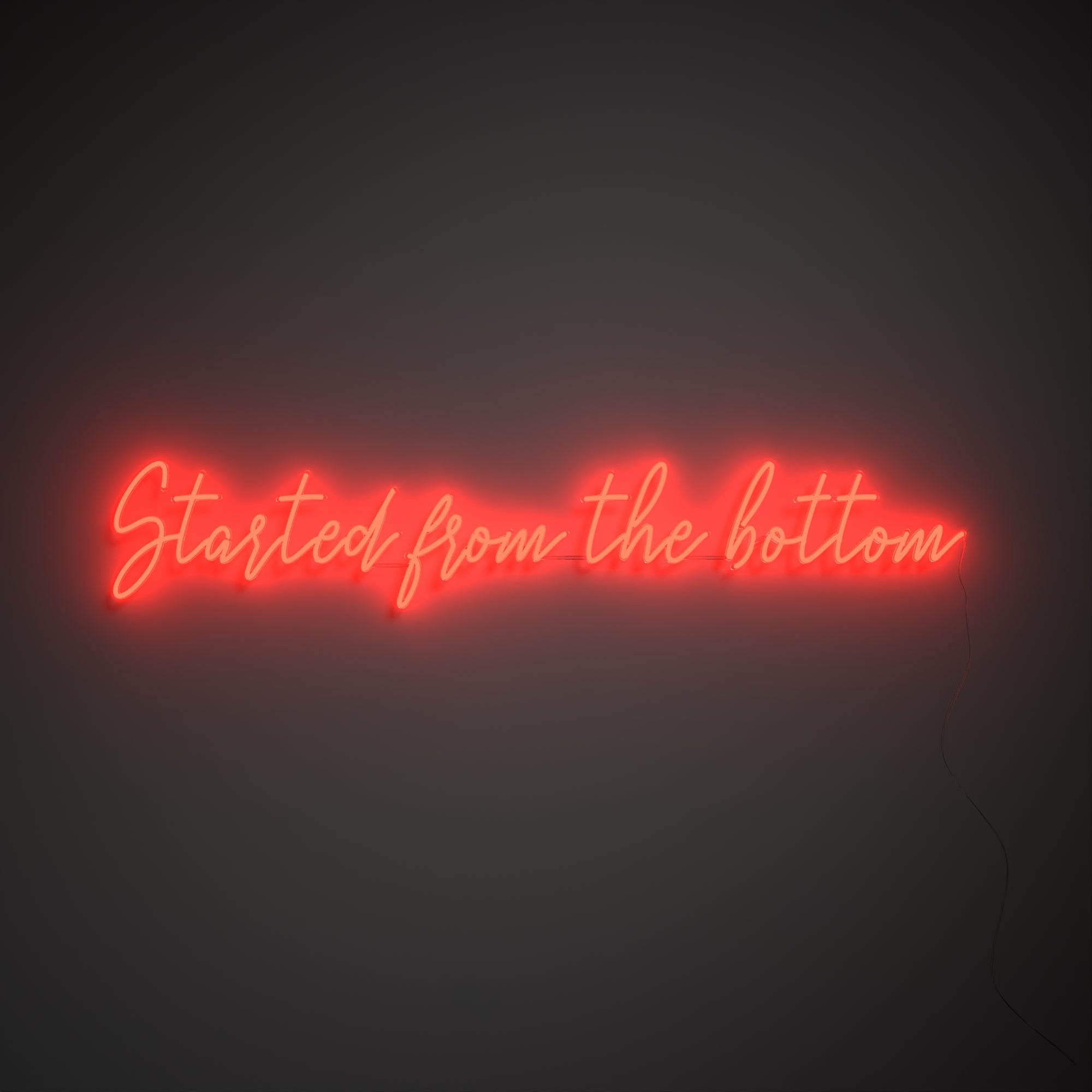 Started from the bottom - LED neon sign - YELLOWPOP UK