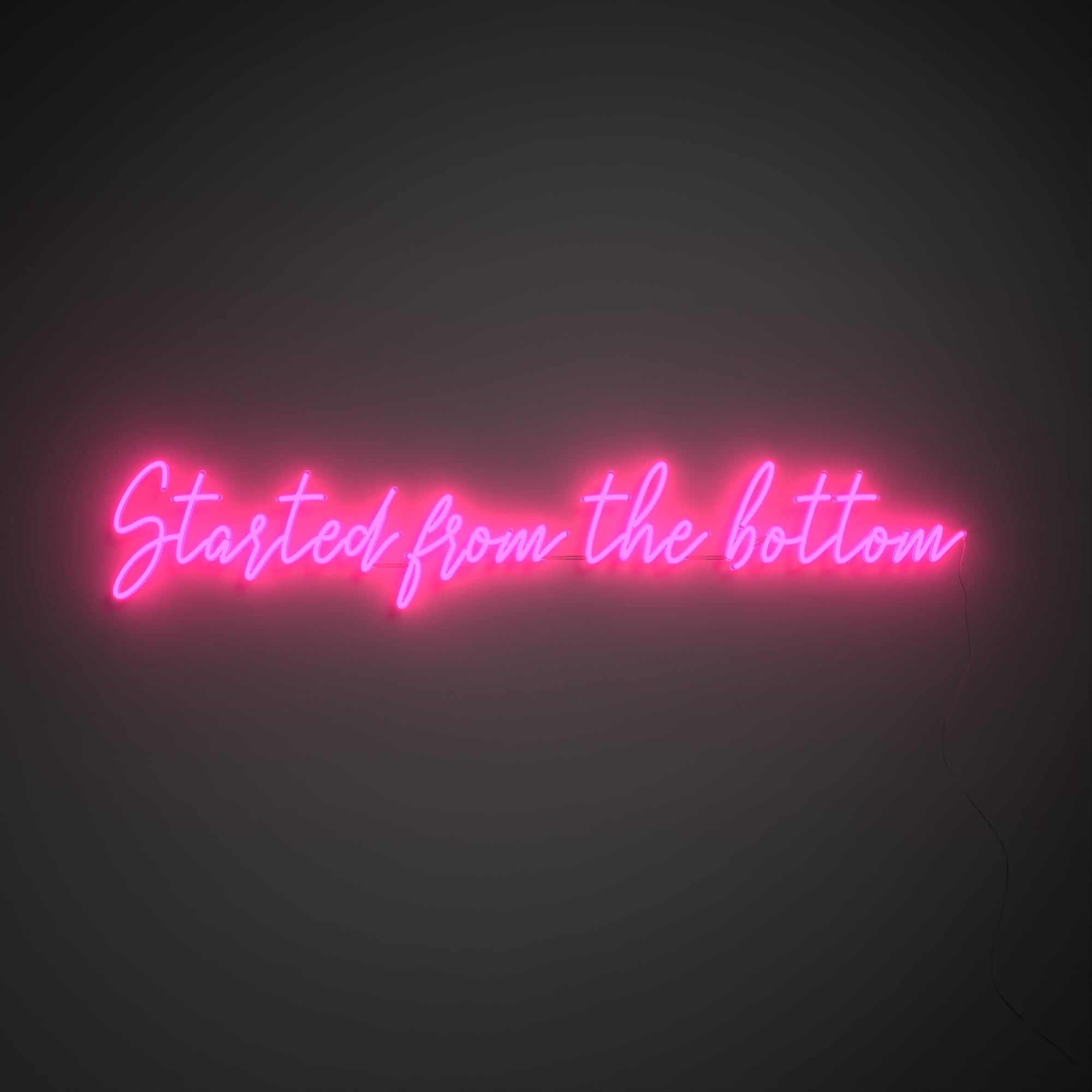 Started from the bottom - LED neon sign - YELLOWPOP UK