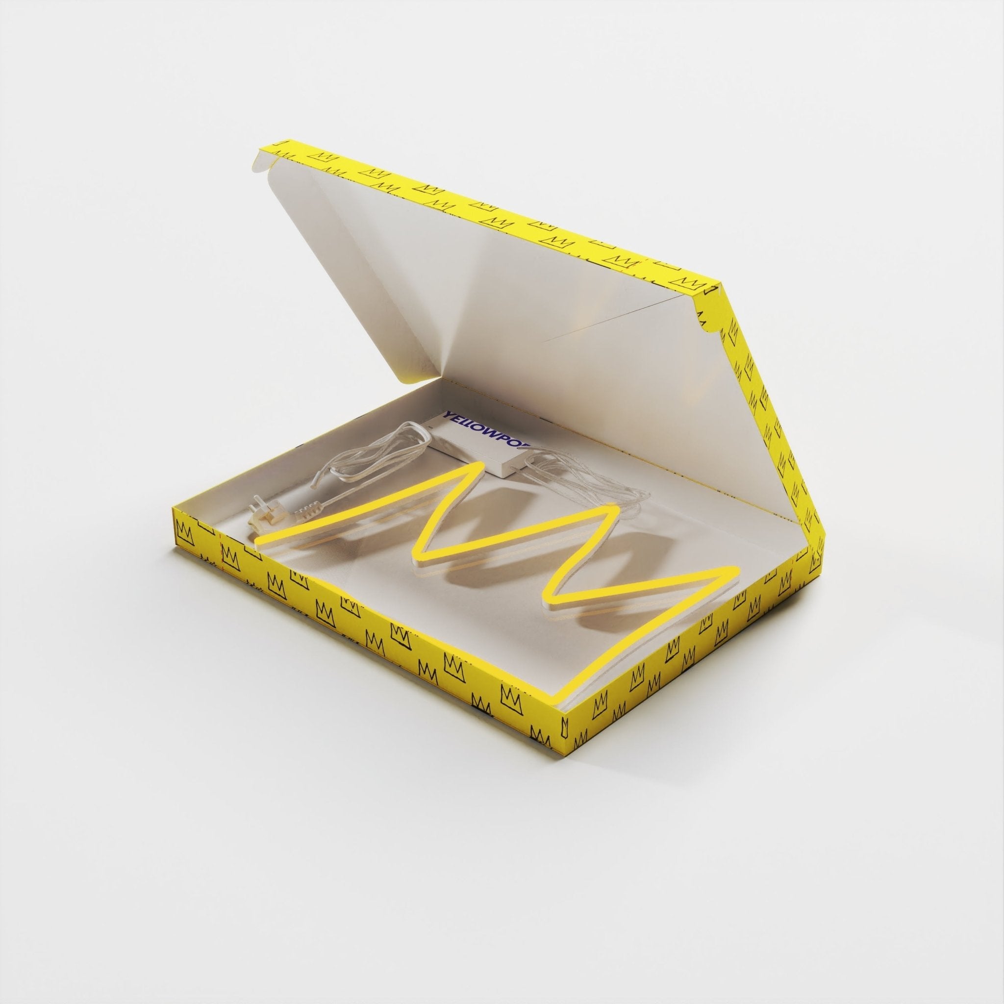 The Crown YP x Jean Michel Basquiat, LED neon sign - YELLOWPOP UK