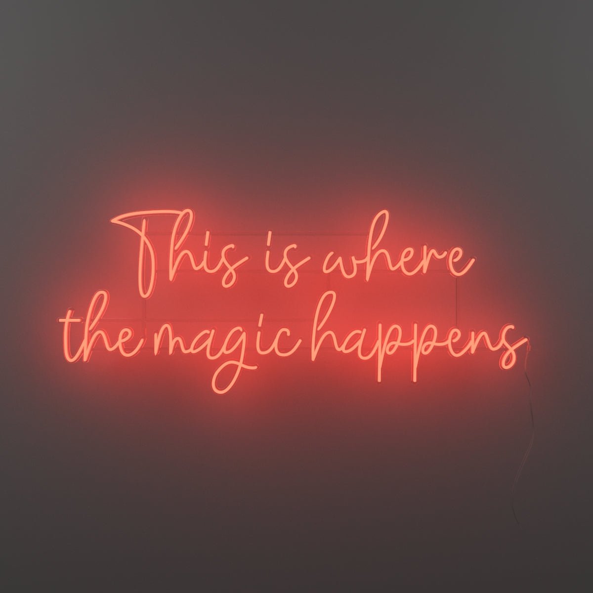 This is where the magic happens - LED neon sign - YELLOWPOP UK