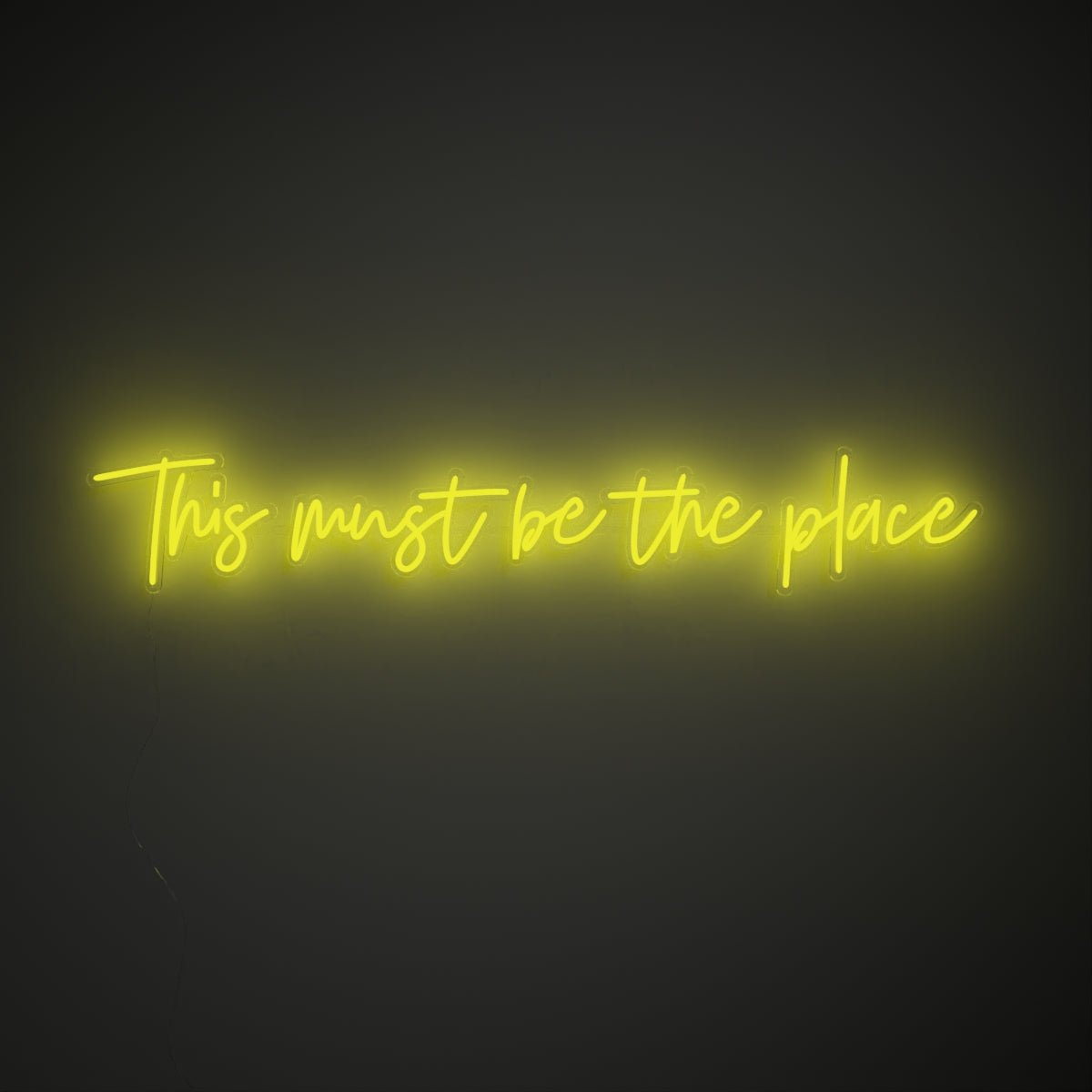 This must be the place - LED neon sign - YELLOWPOP UK