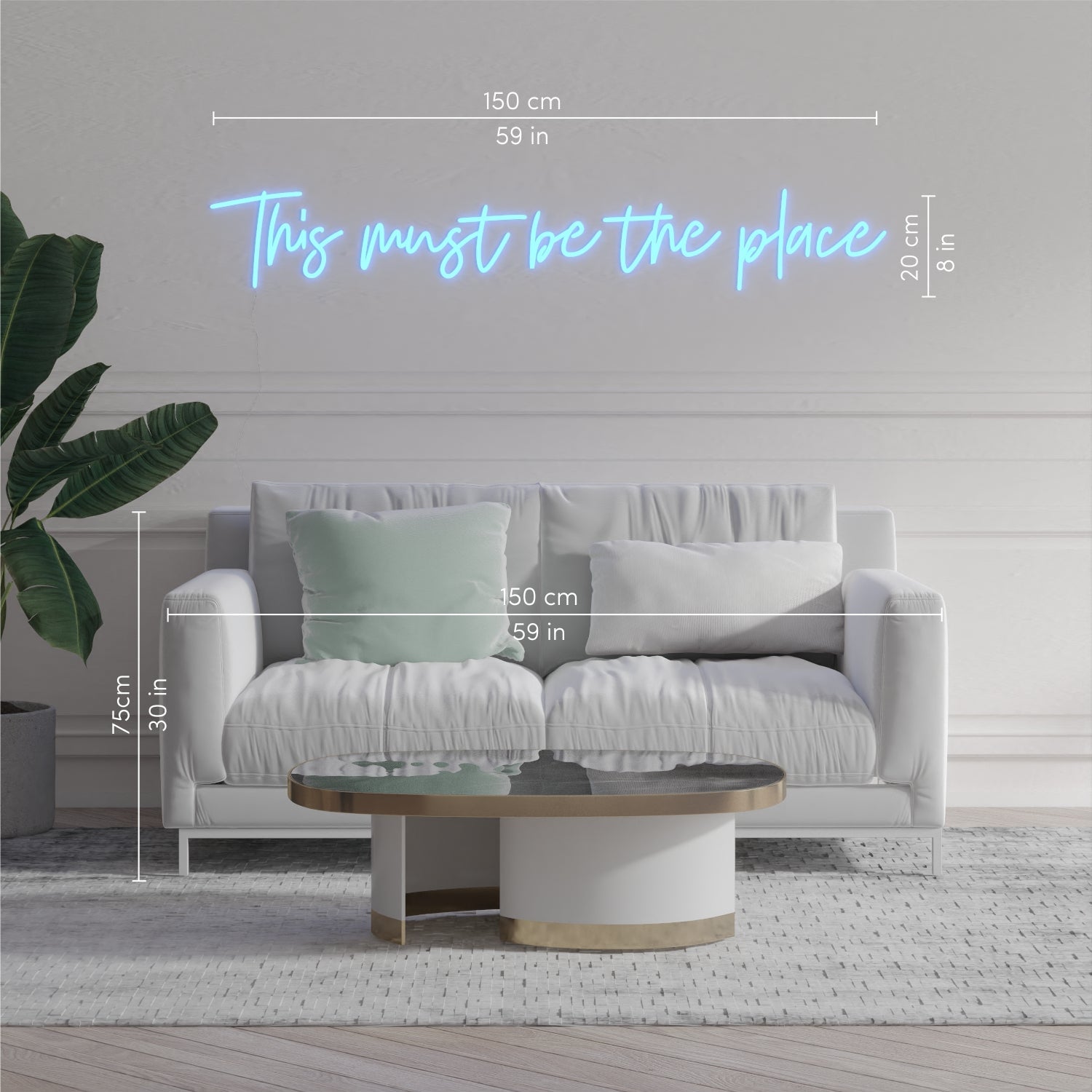 This must be the place - LED neon sign - YELLOWPOP UK