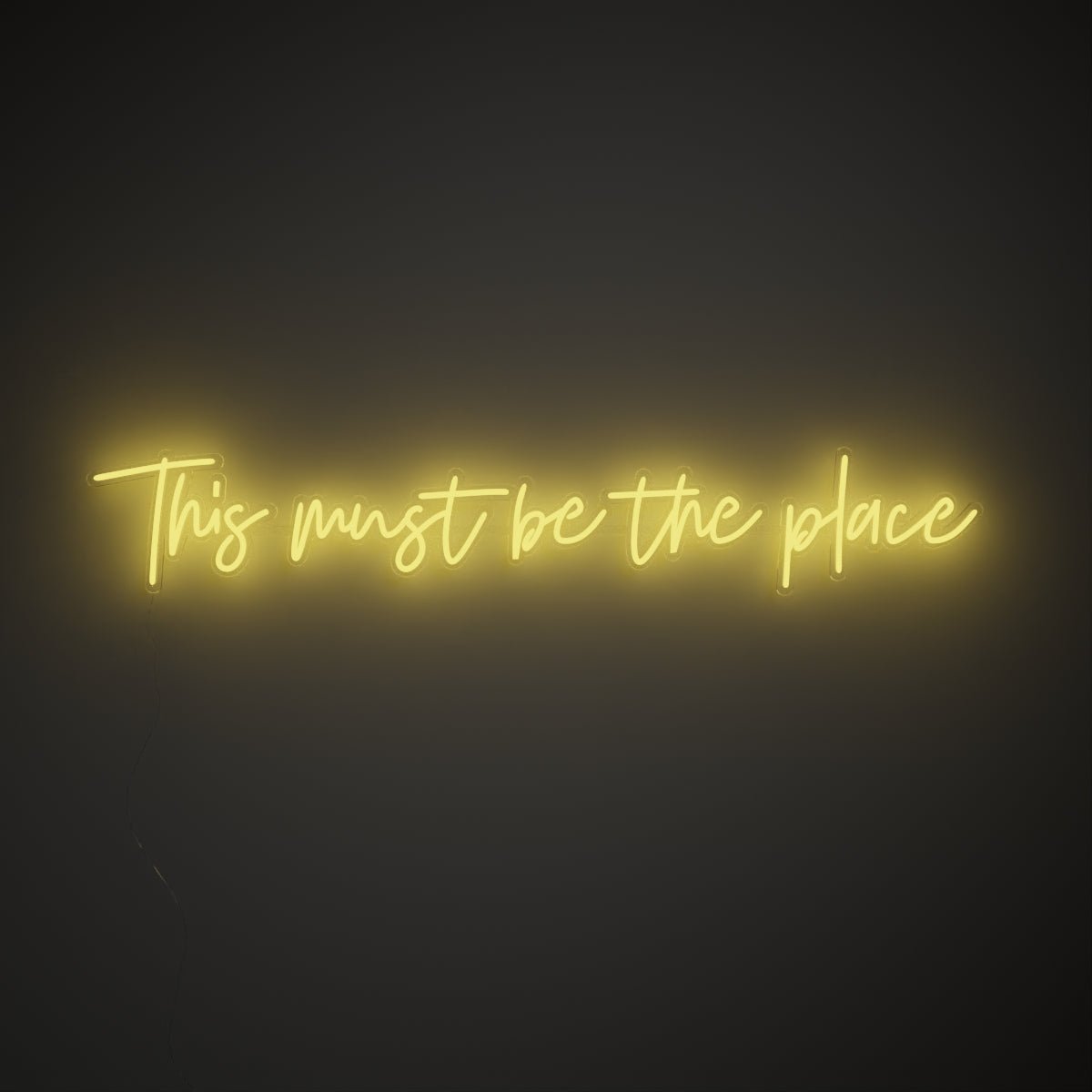This must be the place - LED neon sign - YELLOWPOP UK