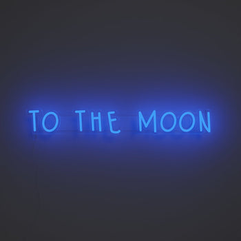 To the moon - LED neon sign - YELLOWPOP UK