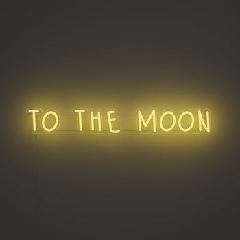 To the moon - LED neon sign - YELLOWPOP UK