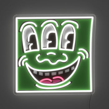 Triple Eyes, YP x Keith Haring, LED neon sign - YELLOWPOP UK