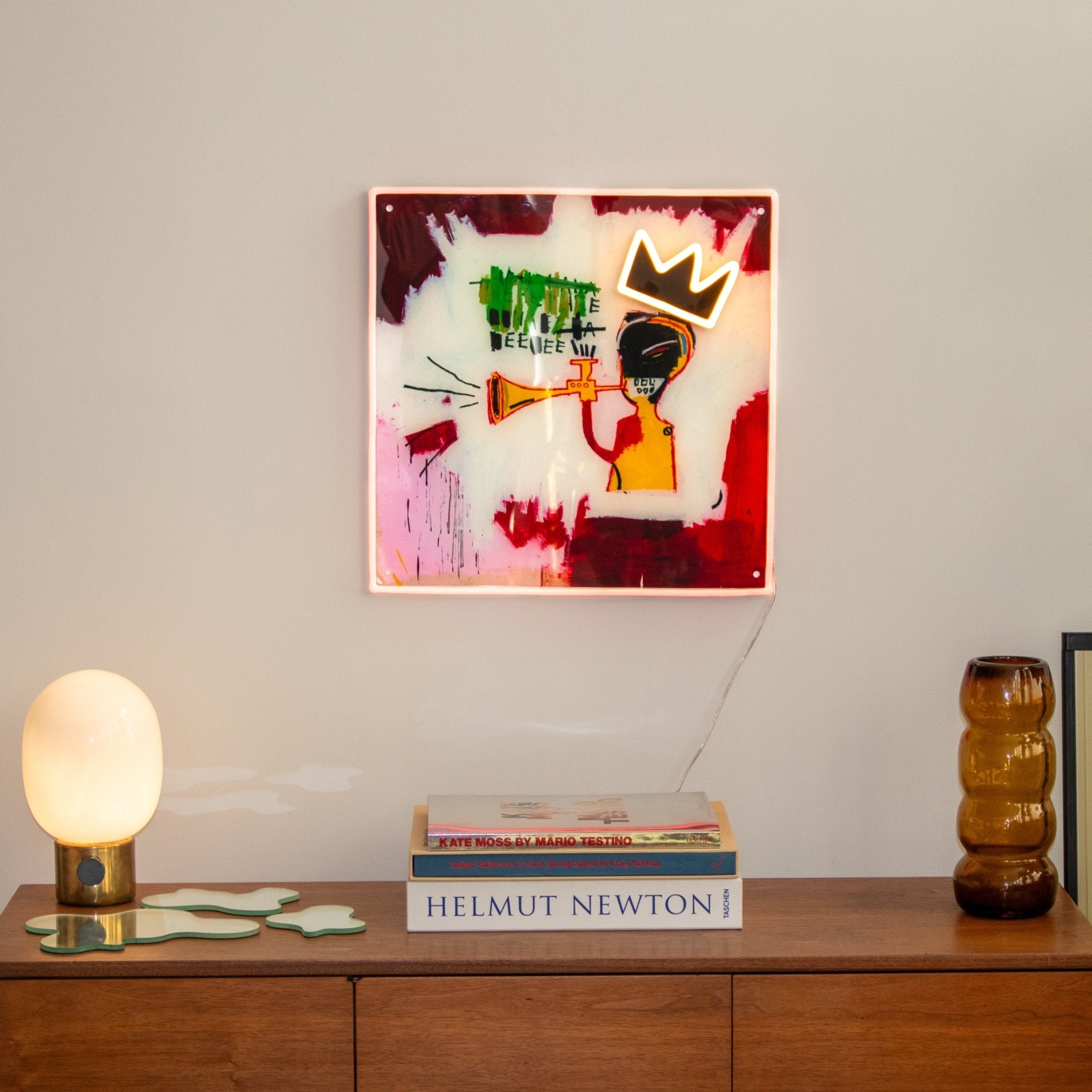 Trumpet Painting YP x Jean Michel Basquiat, LED neon sign - YELLOWPOP UK